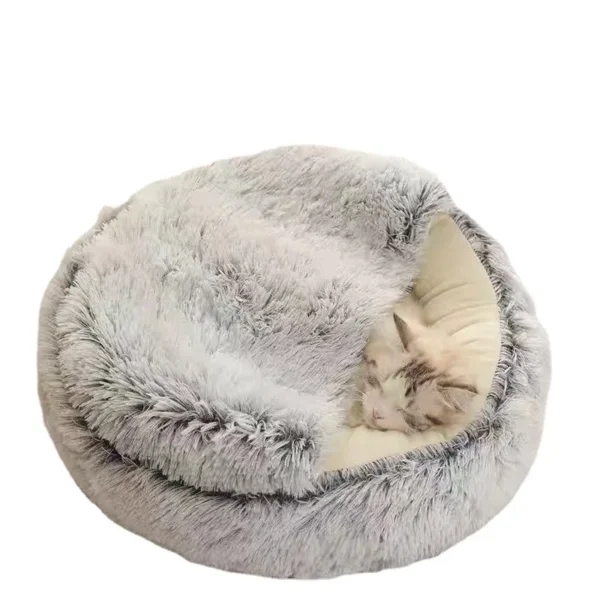 Lit en peluche pour chat – Image 4